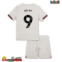 Camisa de Futebol Chelsea Liam Delap #9 Equipamento Secundário Infantil 2025-26 Manga Curta (+ Calças curtas)
